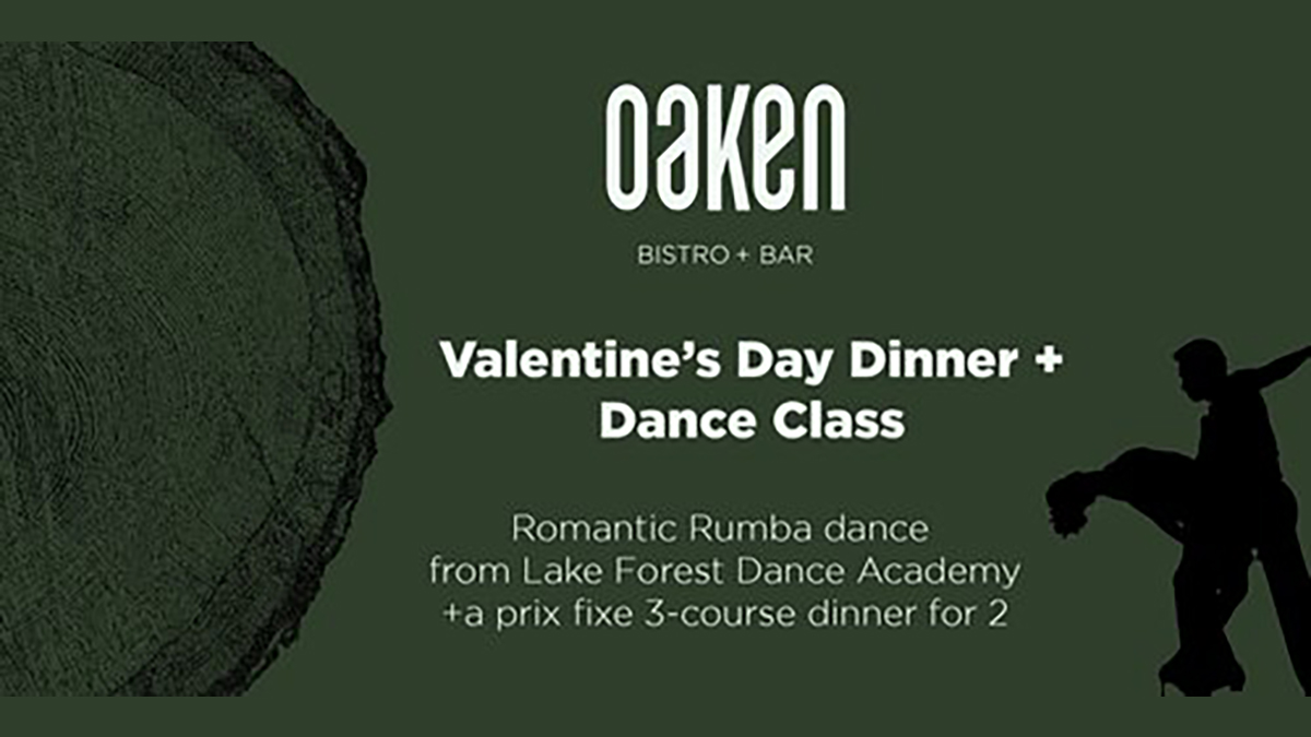 Valentine's Dinner and Dance Class at Oaken Bistro and Bar